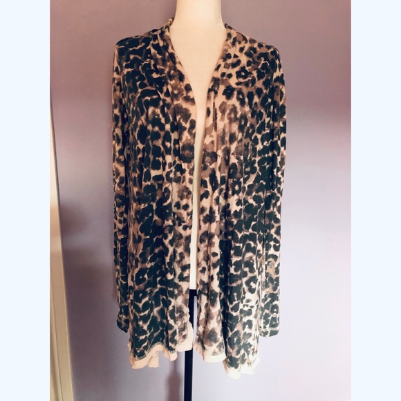 Rebecca Taylor leopard print cardigan - Picture 2 of 4